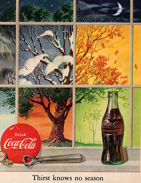 Tìm ý tưởng thiết kế mới từ những quảng cáo đã “xưa như Trái Đất” của Coca-Cola