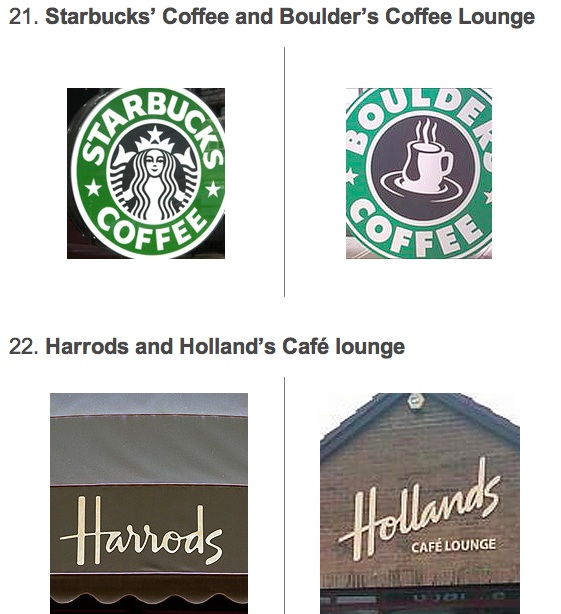 Các thương hiệu nổi tiếng có logo vô tình giống nhau