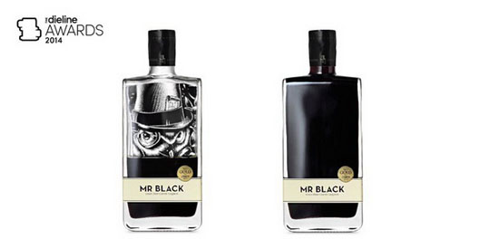 Rượu với hương vị cà phê của thương hiệu Mr black được thiết kế bởi nhà thiết kế Tom Baker.