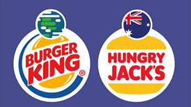 Đây là một thương hiệu thức ăn nhanh nổi tiếng bắt nguồn từ Mỹ và trải rộng khắp thế giới. Tuy nhiên, thương hiệu này phải chọn một cái tên khác là Down Under vì trùng với thương hiệu khác có mặt trước đó là Burger King. Burger King đã được đăng ký nhãn hiệu tại Úc nên chi nhánh tại đây là Jack Cowin phải đưa ra một danh sách các tên có thể dùng và thương hiệu Hungry Jack's ra đời từ đó.