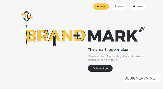 Thiết kế logo bằng trí thông minh nhân tạo Brandmark