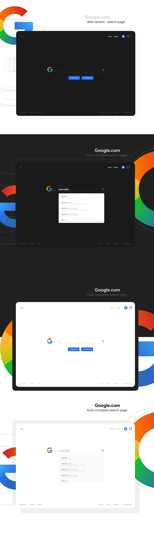 Logo Google ấn tượng trong màu sắc Gradient