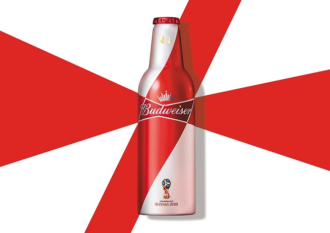 Budweiser tung ra thiết kế vỏ chai rực rỡ World Cup 2018