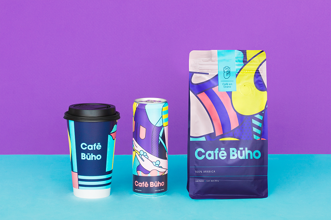Ngắm bộ nhận diện kết hợp Pop Art và nghệ thuật trừu tượng của Cafe Buho