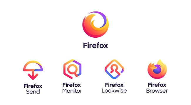 Thiết kế logo không có chú cáo của Firefox
