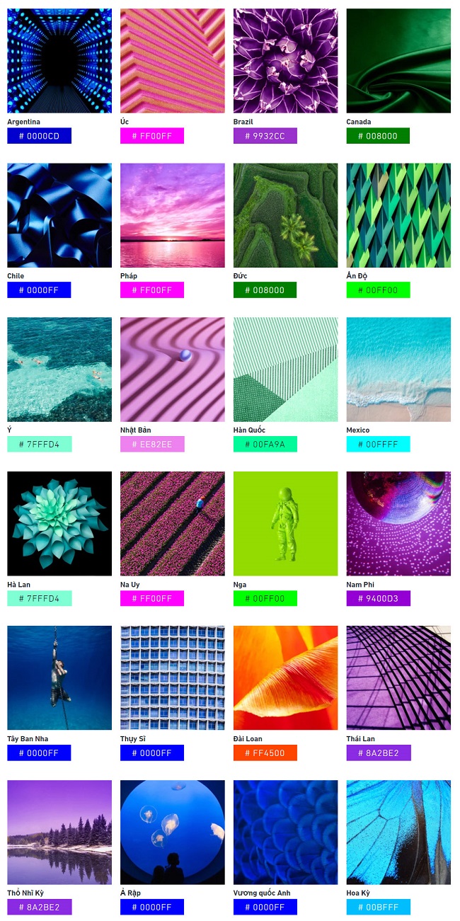 Shutterstoc công bố xu hướng màu sắc trong thiết kế 2020