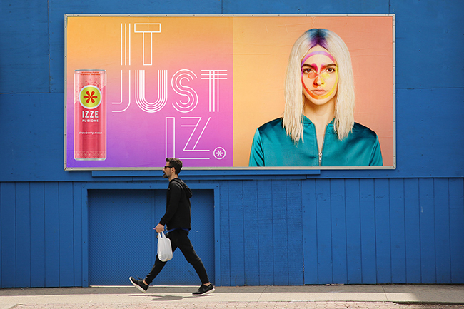 Cảm hứng từ bộ thiết kế quảng cáo linh hoạt của IZZE