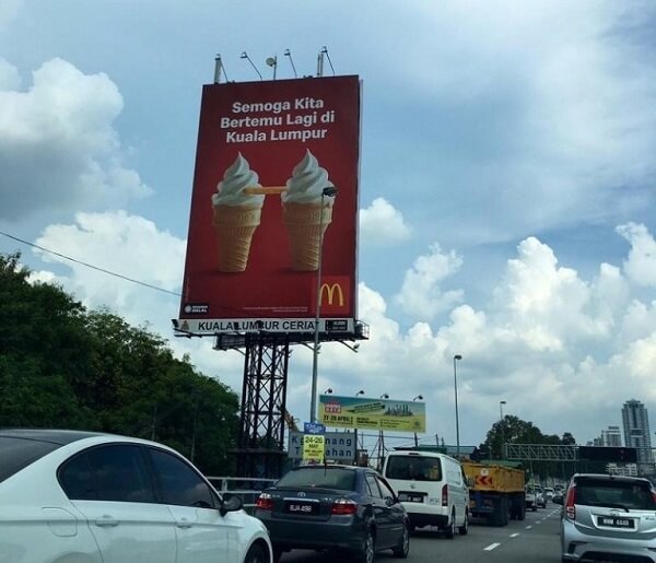 McDonald’s ghi điểm nhờ thiết kế bảng quảng cáo ngoài trời