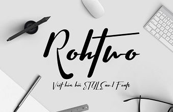 Rohtwo – Font chữ nét đậm mềm mại
