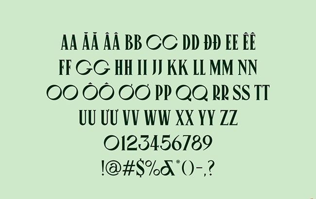 Giới thiệu font chữ SVN Canopee cổ điển kiểu cũ