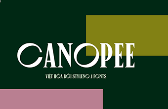 Giới thiệu font chữ SVN Canopee cổ điển kiểu cũ