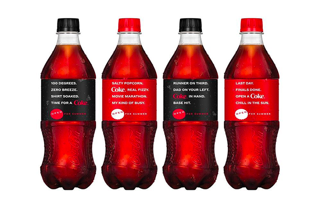Mẫu thiết kế bao bì vỏ chai “đậm chất thơ” của Coca Cola