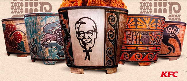 Mẫu thiết kế bao bì hộp KFC phiên bản Costa Rica